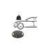 Raleigh Above Ground Light/Wall Light 1 x 4W LED 3000K 120lm IP67 IK10 Dark Grey -4