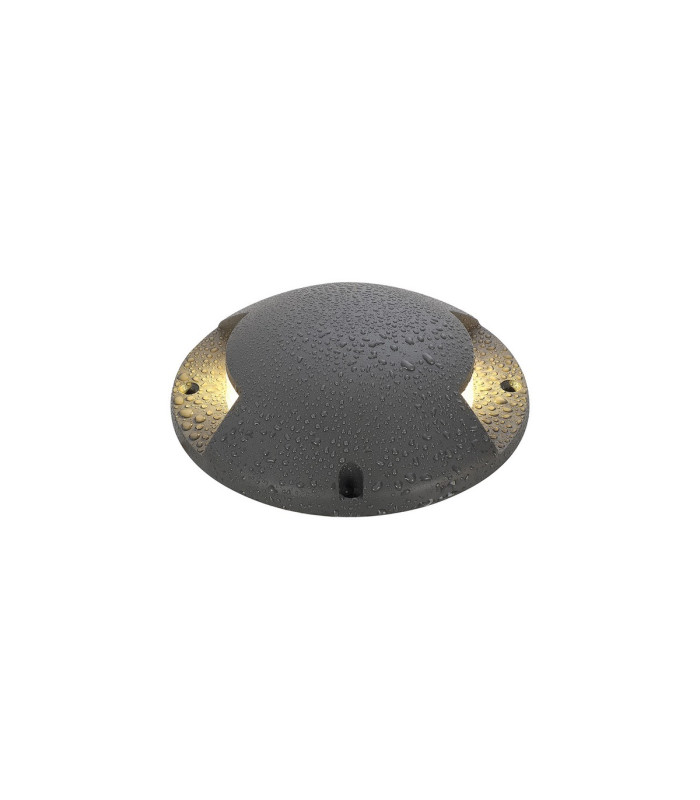 Raleigh Above Ground Light/Wall Light 1 x 4W LED 3000K 120lm IP67 IK10 Dark Grey -10