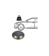 Raleigh Above Ground Light/Wall Light 1 x 6W LED 3000K 180lm IP67 IK10 Dark Grey -4