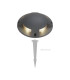 Raleigh Above Ground Light/Wall Light 1 x 6W LED 3000K 180lm IP67 IK10 Dark Grey -5