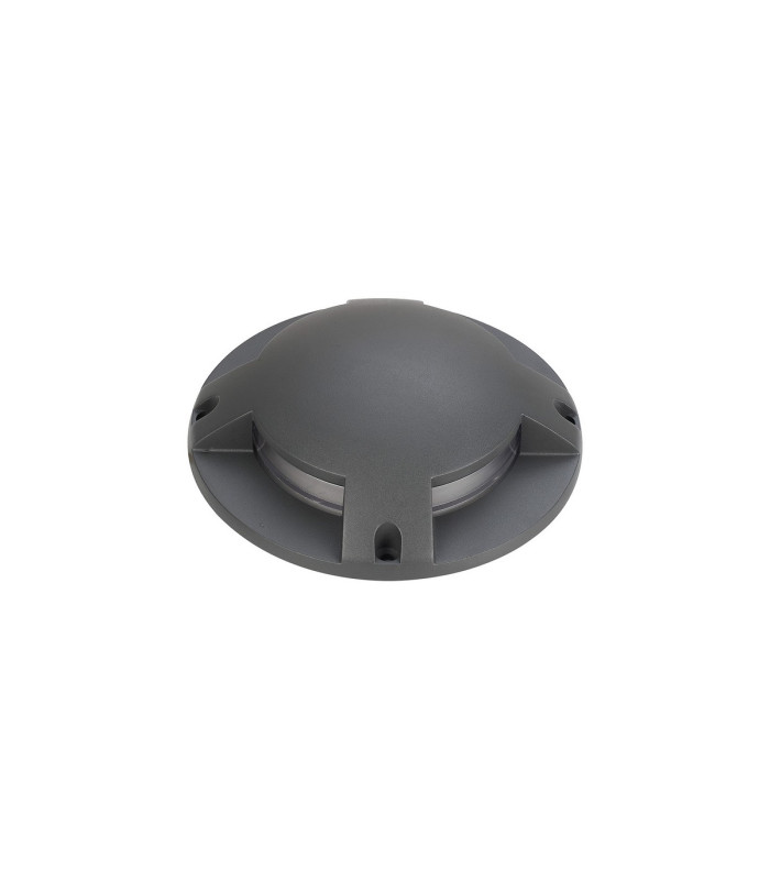 Raleigh Above Ground Light/Wall Light 1 x 6W LED 3000K 180lm IP67 IK10 Dark Grey -9
