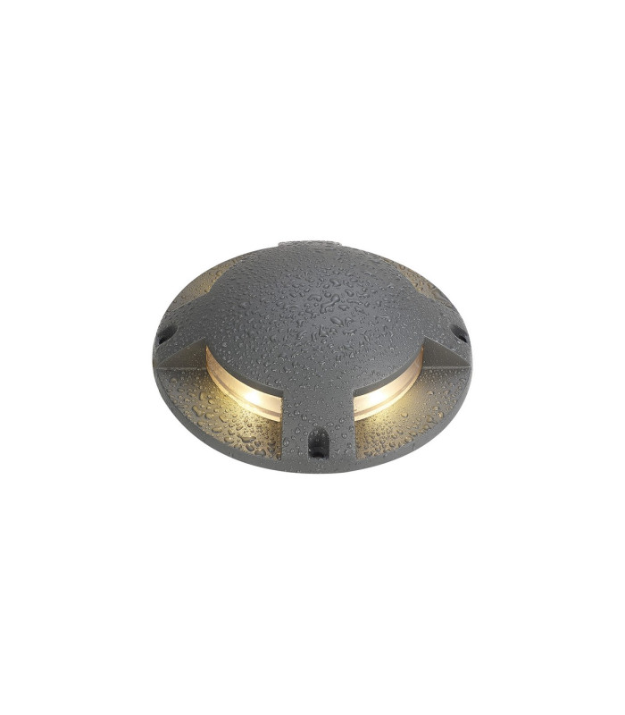 Raleigh Above Ground Light/Wall Light 1 x 6W LED 3000K 180lm IP67 IK10 Dark Grey -10