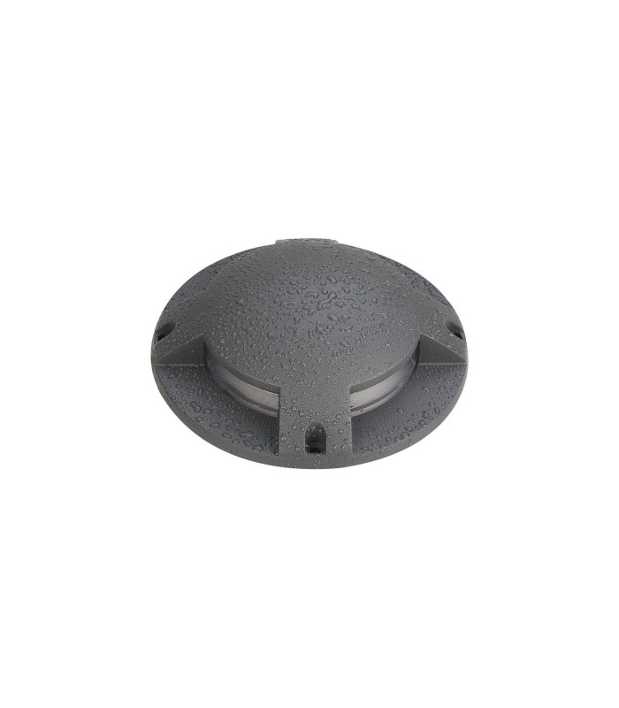 Raleigh Above Ground Light/Wall Light 1 x 6W LED 3000K 180lm IP67 IK10 Dark Grey -11