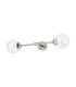 Richmond Ceiling/Wall Light Linear 2 Light G9 IP44 Polished Nickel/Clear Waved Round Glass-4