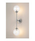 Richmond Ceiling/Wall Light Linear 2 Light G9 IP44 Polished Nickel/Clear Waved Round Glass-11