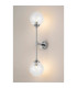 Richmond Ceiling/Wall Light Linear 2 Light G9 IP44 Polished Nickel/Clear Swirl Round Glass-11