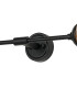 Richmond Ceiling/Wall Light Linear 2 Light G9 IP44 Satin Black/Amber Smooth Tubular Glass-8