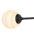 Richmond Ceiling/Wall Light Linear 2 Light G9 IP44 Satin Black/Brown/White Round Marble Effect Glass-6