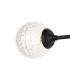 Richmond Ceiling/Wall Light Linear 2 Light G9 IP44 Satin Black/Clear Cross Pattern Round Glass-7
