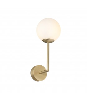 Bathroom Globe Wall Lamp Satin Gold 1x g9 IP44 - 1