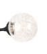 Richmond Ceiling/Wall Light Linear 2 Light G9 IP44 Satin Black/Clear Dune Effect Round Glass-6