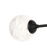 Richmond Ceiling/Wall Light Linear 2 Light G9 IP44 Satin Black/Clear Dune Effect Round Glass-7