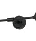 Richmond Ceiling/Wall Light Linear 2 Light G9 IP44 Satin Black/Clear Dune Effect Round Glass-8