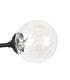 Richmond Ceiling/Wall Light Linear 2 Light G9 IP44 Satin Black/Clear Waved Round Glass-6