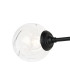 Richmond Ceiling/Wall Light Linear 2 Light G9 IP44 Satin Black/Clear Waved Round Glass-7