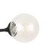 Richmond Ceiling/Wall Light Linear 2 Light G9 IP44 Satin Black/Clear Swirl Round Glass-6