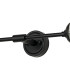 Richmond Ceiling/Wall Light Linear 2 Light G9 IP44 Satin Black/Clear Swirl Round Glass-8