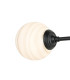 Richmond Ceiling/Wall Light Linear 2 Light G9 IP44 Satin Black/Grey/White Round Marble Effect Glass-7
