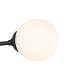 Richmond Ceiling/Wall Light Linear 2 Light G9 IP44 Satin Black/Opal Smooth Round Glass-6
