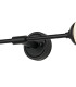 Richmond Ceiling/Wall Light Linear 2 Light G9 IP44 Satin Black/Opal Smooth Round Glass-8