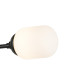Richmond Ceiling/Wall Light Linear 2 Light G9 IP44 Satin Black/Opal Smooth Tubular Glass-6