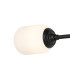 Richmond Ceiling/Wall Light Linear 2 Light G9 IP44 Satin Black/Opal Smooth Tubular Glass-7