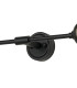 Richmond Ceiling/Wall Light Linear 2 Light G9 IP44 Satin Black/Opal Smooth Tubular Glass-8