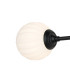 Richmond Ceiling/Wall Light Linear 2 Light G9 IP44 Satin Black/Opal Round Segment Glass-7