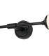 Richmond Ceiling/Wall Light Linear 2 Light G9 IP44 Satin Black/Opal Round Segment Glass-8