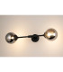 Richmond Ceiling/Wall Light Linear 2 Light G9 IP44 Satin Black/Smoke Smooth Round Glass-3