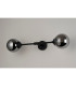 Richmond Ceiling/Wall Light Linear 2 Light G9 IP44 Satin Black/Smoke Smooth Round Glass-10