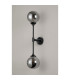Richmond Ceiling/Wall Light Linear 2 Light G9 IP44 Satin Black/Smoke Smooth Round Glass-12