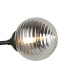 Richmond Ceiling/Wall Light Linear 2 Light G9 IP44 Satin Black/Smoke Ribbed Round Glass-6