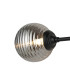 Richmond Ceiling/Wall Light Linear 2 Light G9 IP44 Satin Black/Smoke Ribbed Round Glass-7