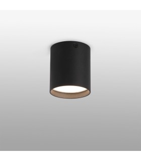 LED Surface Mounted Ceiling Black 6W 3000K - 1