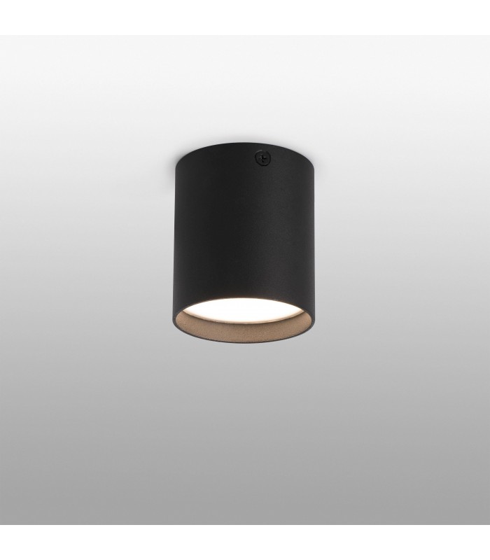 LED Surface Mounted Ceiling Black 6W 3000K - 1