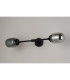 Richmond Ceiling/Wall Light Linear 2 Light G9 IP44 Satin Black/Smoke Smooth Tubular Glass-10