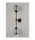 Richmond Ceiling/Wall Light Linear 2 Light G9 IP44 Satin Black/Smoke Smooth Tubular Glass-12