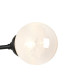 Richmond Ceiling/Wall Light Linear 2 Light G9 IP44 Satin Black/White Two-Tone Snow Specks Round Glass-6