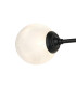 Richmond Ceiling/Wall Light Linear 2 Light G9 IP44 Satin Black/White Two-Tone Snow Specks Round Glass-7