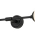 Richmond Ceiling/Wall Light Linear 2 Light G9 IP44 Satin Black/White Two-Tone Snow Specks Round Glass-8