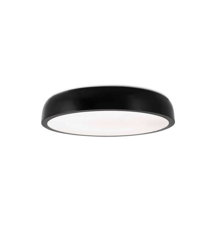 LED Flush Ceiling Light Black 30W 3000K - 1