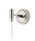 Richmond Adjustable Wall Light 1 Light G9 IP44 Polished Nickel/Clear Waved Round Glass-5