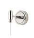 Richmond Adjustable Wall Light 1 Light G9 IP44 Polished Nickel/Opal Smooth Round Glass-5
