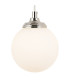 Richmond Adjustable Wall Light 1 Light G9 IP44 Polished Nickel/Opal Smooth Round Glass-6