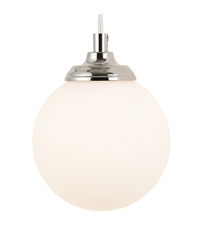 Richmond Adjustable Wall Light 1 Light G9 IP44 Polished Nickel/Opal Smooth Round Glass-6