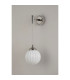 Richmond Adjustable Wall Light 1 Light G9 IP44 Polished Nickel/Opal Round Segment Glass-8