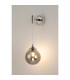 Richmond Adjustable Wall Light 1 Light G9 IP44 Polished Nickel/Smoke Smooth Round Glass-3