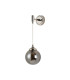 Richmond Adjustable Wall Light 1 Light G9 IP44 Polished Nickel/Smoke Smooth Round Glass-5
