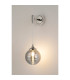 Richmond Adjustable Wall Light 1 Light G9 IP44 Polished Nickel/Smoke Ribbed Round Glass-3